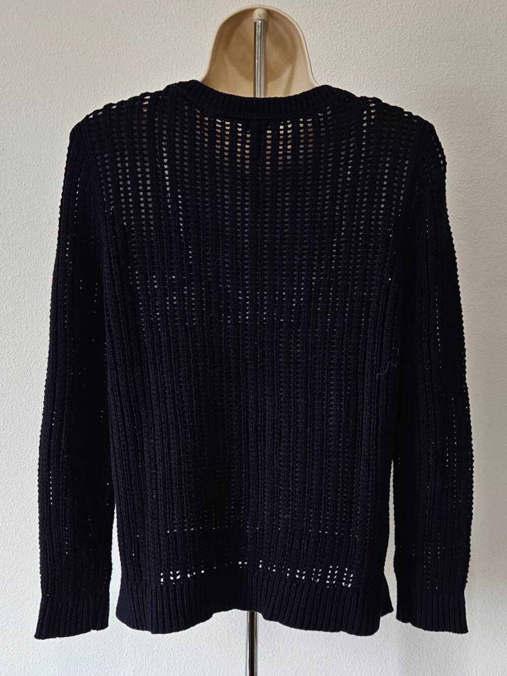 Talbots Long Sleeve Open Weave Knit Pullover Sweater - Picture 6 of 8